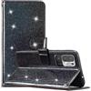 Tivenfezk Nadoli Glitter Cover per Xiaomi Redmi Note 10 5G,Portafoglio con Porta Carte in Pelle PU Cordino per Donna Magnetica Supporto Cavalletto Chiusura Protettiva Custodia