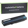 AT Batteria Potenziata 5200mAh 11.1V per Portatile Acer Extensa 5635Z-444G32N, 5635Z-4686, 5635ZG, 5635ZG422G25Mn, 5635ZG-422G25Mn, 5635ZG-423G25Mn, 5635ZG-432G25Mi, 5635ZG-442G16Mi, 5635ZG-443G25Mi