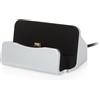 YSJJZRL Micro USB - Base di ricarica con supporto di ricarica cablata per apparecchiature Android Micro Port (Argento)