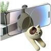 Generic Simpatico supporto per telefono a forma di gatto, grazioso supporto da scrivania per telefono cellulare, in resina, per amanti dei gatti, decorazione da tavolo per casa, comodino, scrivania
