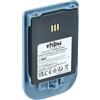 vhbw batteria sostituisce Ascom 660190, 660190/R2B, 5530000102, 660217 per telefono fisso cordless (900mAh, 3,7V, Li-Ion) blu/grigio