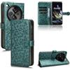 RonRun per OnePlus Open/Oppo Find N3 Cover a libro Flip Wallet Custodia in Pelle con Slot per Schede Custodia in Pelle Magnetica Cover per OnePlus Open/Oppo Find N3 - Verde