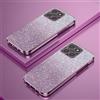 PAIX Custodia Telefono Trasparente Compatibile con Honor X6a Cover Cornice Elettroplaccata Gradiente Glitter Protettiva Sottile TPU