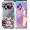 AQGGIIXY Custodia per TCL 50 XL NxtPaper 5G (6.80), [2 Pezzi] Trasparente Morbido Silicone Custodia Protettivo TPU Protezione Case, TPU Bumper Leggero Morbido Shell Case per TCL 50 XL NxtPaper 5G - YQ12