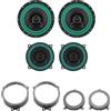 IPNOSIS Kit 4 casse IP-01165 + IP-01130 per Mercedes Classe C (W203) dal 2001 al 2007 + 4 Supporti ant + post