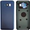 Audiosystem Scocca Vetro Copri Batteria Posteriore per Samsung Galaxy S8 SM-G950 G950F, Ricambio Sostituzione Back con Biadesivo e Vetrino Fotocamera compreso Pari Originale, Blu Blue