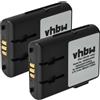 vhbw 2x batteria compatibile con Alcatel Mobile 400 DECT, 300 DECT telefono fisso cordless (800mAh, 3,7V, Li-Ion)