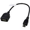 Mobile-Laden Adattatore Cavo OTG compatibile con Wiko View 4 Lite, micro USB a USB, circa 15 cm, per il trasferimento diretto di foto, video e altri contenuti su un flash drive USB senza PC