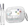 FEWGEY Custodia per AirPods Pro 3 con clip di blocco sicura, divertente design con lettore di videogiochi, compatibile con Apple AirPods Pro di terza generazione, con portachiavi e kit di pulizia