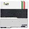 new net - Tastiera Compatibile con Notebook Fujitsu Lifebook A514, A544, A554, A555, A555G, AH544, AH555, AH564 [Frame Nero - Layout ITA]