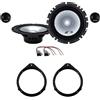 IPNOSIS Kit 4 Casse Anteriori o Posteriori ALPINE SXE-1750S da 16,5cm per Audi A3 5 Porte (04-12), A4 B6, B6 AVANT (01-05), B6 CABRIO (02-08), A4 B7, B7 AVANT (04-08) B7 CABRIO (02-08) + 2 Supp+ 2 Connet
