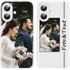 Yoedge Custom Cover Personalizzata Custodia per iPhone 16 6,1 con Foto Testi Disegni, Morbido TPU Silicone Personalizza Case con Immagine, Antiurto Personalizzabili Case per iPhone 16, Bianco