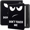 Generico DayQiQiPu Custodia per Kobo Libra Color 2024 7 Pollici Custodia per eReader in TPU Ultrasottile con Funzione di Sonno/veglia Automatica Copertura Antiurto - Don't Touch Me