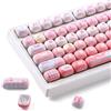 YUNZII Cute Pink Ice Cream Custom Keycaps, 138 tasti Dye Sub PBT MOG Profile Keycap Set per tastiere da gioco meccaniche (Gelato rosa)