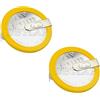 DBTLAP 2PCS/LOT LIR2450 horizontal welding foot Batteria 3.6V rechargeable coin cell Batteria charging 2450