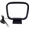 GLOBALHUT Antenna ad anello con connettore a 3 pin, antenna AM FM loop, ricevitore stereo interno, segnale radio AM migliorato