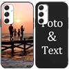 Yoedge Cover Personalizzata Custodia per Samsung Galaxy A54 5G 6,4 Personalizzato con Foto Testi Disegni Personalizza Custodia Immagine, Antiurto Nero Personalizzabili Case per Samsung A54 5G