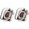 QJONSIU Cover Rigida Compatibile con Apple Watch Series 11 42mm con Vetro Temperato, 2 Pack Cover Protettiva Antigraffio Case-Trasparente