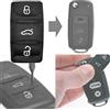 mt key Chiave a 3 tasti per VW T5 Golf Passat Touran EOS Scirocco Seat Ibiza Leon