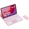 HLTOOP Custodia con Tastiera per Lenovo Tab M11 11 Pollici, Tastiera Bluetooth Retroilluminata 7 Coolor con Touchpad, Cover Posteriore in TPU Morbido, Mouse Bluetooth,Rosa