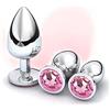 sensensen 3 Pezzi/S M L, B-ütt an-âl PL-ùg, Spina da Allenamento Rotonda in Metallo, Rilassamento Muscolare del Corpo Impermeabile (Rosa)