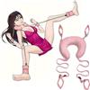 CSCLI 1 set di cuscini da letto regolabili in morbido peluche per separare le cinghie delle cosce, cinghie delle gambe regolabili a forma di U