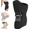 HYPYXUS Dispositivo di assistenza al ginocchio, booster di protezione del ginocchio, immobilizzatore al ginocchio, supporto per le articolazioni della virgola per braccio per ginocchio (1Pcs,Black)