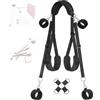 CSCLI Attrezzi yoga in nylon regolabili con design integrato per collo e gambe