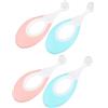 WRITWAA 3 Set Spazzolini Morbidi Per Orale Con Setole Delicate Per Denti E Gengive Sensibili Per Piccole E Facile Trasportare 4 Pezzi*3