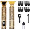 Generico Tagliacapelli Professionale Rasoio Elettrico Barba e Corpo Uomo - Regolabarba, Depilatore, Trimmer di Precisione e Rifinitore, Macchinetta per Capelli Senza Fili, 4 Pettini e Kit Pulizia