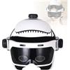 MTTXY Casco massaggiatore elettrico per la testa con riscaldamento, massaggiatore per la testa senza fili per cuoio capelluto e capelli e cinque modalità, massaggio con airbag a 360 gradi, per casa