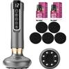 Generico Massaggiatore Anticellulite Vacuum, Dispositivo Elettrico Cupping con 12 Livelli di Aspirazione e Funzione Riscaldante, Massaggiatore Portatile Anti Cellulite USB-C per Casa e Viaggi (Gray)