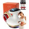 Generico Massaggiatore elettrico 4 in 1 con calore, massaggiatore anticellulite，ventosa e Gua Sha, 9 livelli, massaggio profondo e anticellulite (Rosso)