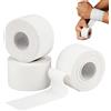Leikedun 3 Rotoli Tape Sportivo 3,8cmx10M, Nastro Sportivo Adesivo Bianco Anelastico e Ipoallergenico, Sport Tape Strappabile per Arrampicata, Pallavolo, Boulder, Basket, Pallamano