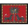 Ortigia Vassoio Rettangolare Mosaico Rosso Grande 38x28