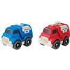 Lexibook, Bio Toys, Auto Giocattolo parzialmente in Fibre di Grano, Polizia e Pompieri per Bambini, Rosso/Blu, BIOC05