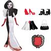 Hasbro Disney Princess Villains - Crudelia De Mon, Fashion Doll con Accessori e Vestiti Rimovibili, Giocattolo per Bambini dai 5 Anni in su, Multicolore
