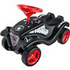 Big Bobby Car Classic Little Rocker - Scivolo auto a partire da 1 anno in gonna scura con volante di sicurezza rosso e clacson, per bambini dai 12 mesi (fino a 50 kg), nero con adesivi