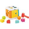 Chicco Cubo Incastra e Martella 2 in 1, Gioco Forme e Incastri per Bambini con 4 Forme Geometriche, 2 Sfere e Martello Giocattolo, Cubo Multiattività - Giochi Educativi 10 Mesi - 3 Anni