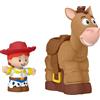 Fisher-Price Little People Disney Pixar Toy Story Bobbin' Bullseye & Jessie, set di figure per bambini
