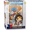 Funko Pop! Vinyl Comic Cover: Wonder Woman 80th - Wonder Woman - (Rebirth) On Throne - DC Comics- Figura in Vinile da Collezione - Idea Regalo - Merchandising Ufficiale - Comic Books Fans