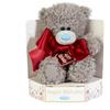 Me to You Tatty Teddy - Orsetto di peluche alto 15 cm, con fiocco in raso su base regalo di lusso, collezione ufficiale, colore: Grigio