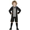 FIESTAS GUIRCA | Costume Ghost Boy Bambino (7-9 anni) - Camicia, Giacca e Pantaloni - Costumi da Fantasma per Halloween, Carnevale e Feste in Maschera - Ideale per Bambini - Nero e Bianco
