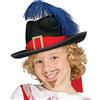 FIESTAS GUIRCA | Cappello Moschettiere Bambino - Accessorio per Costume per Bambini - Ideale per Feste di Banditi e Moschettieri, Carnevale e Halloween - Perfetto per Celebrazioni ed Eventi - Nero