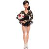 Barbie Bambola ispiratrice da donna, Kristi Yamaguchi da collezione nel 1992, costume da Olimpiadi invernali, body scintillante nero e oro e pattini bianchi