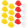 Didiseaon 30 pezzi Mini Caschi da Costruzione in Leggera Decorazioni per Feste Tema Edilizia e Accessori Te per Bambole e Miniature Caschi Sicurezza Resistenti e Versatili Rosso Giallo