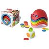 MOLUK Bilibo Baby Toy Dice + 36 Counters + 1 Bag + 1 Information Booklet (May not Be in English) Assorted Colours,Blue, Red, Yellow, Pink, Orange and Green,12.5 x 12.5 x 12.5 cm
