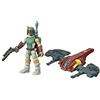 Star Wars Hasbro Boba Fett Capture in Cloud City (Action Figure 6 cm e Veicolo, Gear Class, Serie Mission Fleet), E9600
