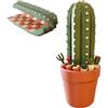Generisch Scacchiera da cactus - Scacchiera da tavolo arrotolabile con figure, decorazione da tavolo, centro, collezionista, vetrina da viaggio, casa, idea regalo per compleanno