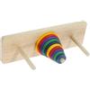 Garneck Gioco Di Puzzle Della Torre Di Hanoi in Legno Dischi Colorati, Rompicapo Per Adulti, Per Momenti Di Relax e Socializzazione